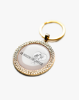 Keychain with rhinestones